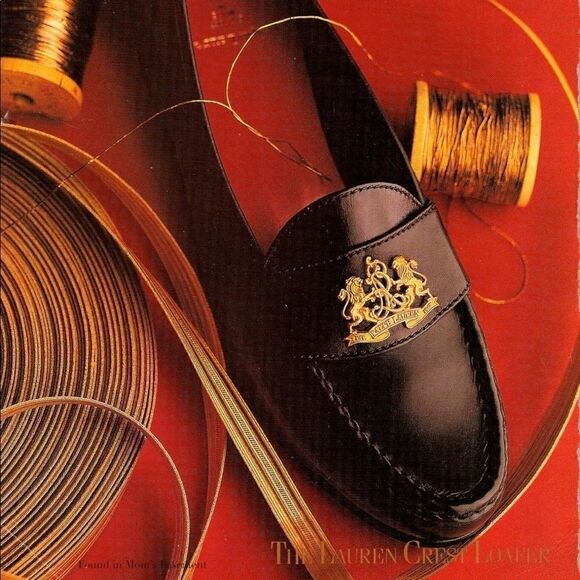 Ralph Lauren Vintage Fall 1991 Lizard Belt w/925 Sterling Silver Crest Buckle - Picture 2 of 16